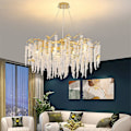 Miniatyrbillede 2 af 5: 60cm Unik Design Lysekrone Aluminium Led Nordisk Stil