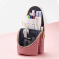 Miniatyrbillede 2 af 4: Blyantsæske Teenager Blyantsæske Student Mobiltelefon Stående Blyantsæske Stor Stativ Blyantpung