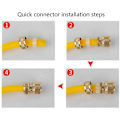Miniatyrbillede 2 af 4: Hanehane Sprinkler, Justerbar Twist Sprinkler Med Hurtigkobling, Vandhane Sprinkler Til Have