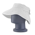 Miniatyrbillede 2 af 5: Dames Sommer Sol Strand Foldbar Bredbremmet Halm Visor