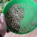 Miniatyrbillede 1 af 2: Plastik Have Sigte Riddel Grøn Kompost Jord Mesh Værktøj