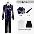 Miniatyrbilde 1 av 5: Wednesday Addams The Addams Family Nevermore Kostyme Uniform Dresssett Kvinneklær L Style 6