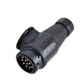Miniatyrbilde 4 av 5: 12V 13-polet Tilhengerpluggadapter Plast 13-polet Tilhenger Elektrisk Kobling Ledningskobling Adapter