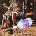 Miniatyrbild 2 av 4: Vattenkannahållare 5L Bärbar Flaska Metallställ Campingverktyg