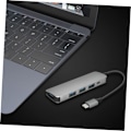 Miniatyrbillede 6 af 8: Multifunktionel USB Hub Port USB Udvidelses Dock til Laptop Letvægts Aluminium Legering Design Tilfældig