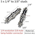 Miniatyrbild 2 av 5: Kameraskruvadapter, standard 1/4 till 3/8 tum metall hane omvandlare gängad skruvadapter spigot stift
