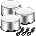 Miniatyrbild 1 av 5: Jetec Cup Display Stand Turner Roterande Kristall Displaybas 360 Grader Tumblers Cup