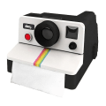 Miniatyrbilde 1 av 4: Kreativ vevboks i retro Polaroid-kameraform