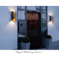 Miniatyrbilde 4 av 5: Moderne LED-vegglamper Sconces IP65 Vanntette Utendørs Veggbelysning Innendørs Utendørs Opp Ned Metallvegg