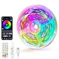 Miniatyrbillede 1 af 5: Rgbic Adresselige LED-Stripslys 10m App-Styring Musiksynkronisering