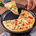 Pikkukuva 5 / 5: Syväpohjaisen pizzan leivontapeltisetti Metallilevy Uuni