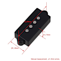 Miniatyrbillede 3 af 3: P Bass Pickups til Elektrisk Pb Basguitar