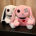Pikkukuva 4 / 5: Plush Toy Punk Lolita Bunny Täytetty Eläin Ommeltu Nukke Tyttö 30cm Pink rabbit