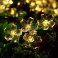 Miniatyrbillede 3 af 5: LED Solcelle-Lysstreng Bryllupsdekoration 7m Kirsebærblomster