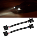 Miniatyrbilde 3 av 5: H4 til H13 Adapter, Universal H4 Hunn til H13 Hann Adapter Frontlyskonverteringskabelsett (svart) (2 stk)