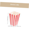 Pikkukuva 2 / 8: 24 kpl Värikkäitä Popcorn-ämpäreitä Illat Klassiset Raidalliset Popcorn-laatikot