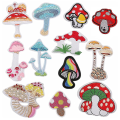 Miniatyrbillede 1 af 5: 12 stk. Svampe-Patches til Strygning på Tøj, Bukser, Sko, Gardiner, DIY Svampe-Broderi-Patch Syning (haoyi)-yuhao