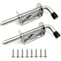 Miniatyrbillede 1 af 2: 2 Pak Rustfrit Stål Fjedergreb Garageport 128mm