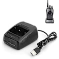 Miniatyrbillede 4 af 5: Bil USB Batterilader til Walkie Talkie Sort 2 stk