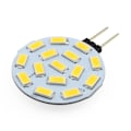 Pikkukuva 2 / 5: 10 kpl Led Bi-pin -lamppua 2w G4 pyöreä 15 Smd5730 Dc Ac 12-24v