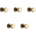 Miniatyrbild 1 av 5: Guld Handdukskrokar 5-pack Rostfria Metallkrokar för Kläder och Badrockar, Självhäftande eller Väggmonterade Krokar för Badrum