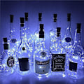 Miniatyrbillede 1 af 5: Solcelled LED Lysstreng 10 stk. Vinflaske 20 LED Kobber
