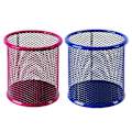Miniatyrbillede 1 af 3: 2 stk. Pen Pot Runde Jernnet Durable Pen Organizer Blyantsholder Pen Container Blyantkopper