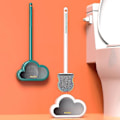 Miniatyrbillede 3 af 5: Cloud Toiletbørste Toiletbørste Væghængt Langskaftet Silikonbørste