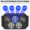 Miniatyrbild 5 av 5: 5 LED USB Laddningsbar Vattentät Sensor Cykel Nattrunning Fiskelampa
