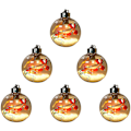 Miniatyrbilde 1 av 3: Julelys Ornamentkuler Transparent Hengekule