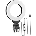 Miniatyrbillede 1 af 8: Selfie Ring Light til Webcam Dæmpbar Led Skønhedsbelysning Clip til Streaming 3 Tilstande