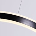 Miniatyrbillede 5 af 5: 2-lyset LED Pendellampe Metal Akryl Cirkel Moderne
