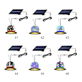 Miniatyrbild 3 av 4: LED Solcellsdrivna Påskhattslampor för Utomhusvägg