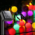 Miniatyrbild 5 av 5: Solcellsdrivna Utomhus String Lights Vattentäta Matta Glödlampor 8 Ljuslägen