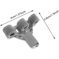 Miniatyrbillede 3 af 5: Penholder Pen Clip 4 stk. Metal Lommeklip Penholder Med Fjederklip To Huller/Tre Huller Penhold