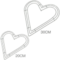 Miniatyrbilde 4 av 5: 2 stk Hjertemetallkrans Trådramm Bryllup Valentinsdag Håndverk