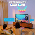 Miniatyrbillede 3 af 5: LED Hexagon Lys RGB Bluetooth Indendørs Vægslampe App Kontrol