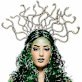 Miniatyrbilde 2 av 5: Mytisk Medusa Hodebånd Gresk Gudinne Fint Antrekk Slange Hodeplagg