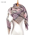 Miniatyrbilde 1 av 2: Mote-sjal og skjerf for damer, vinter, damer skjerf, pledd-skjerf for kvinner, tartan-skjerf Purple