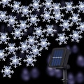 Miniatyrbilde 1 av 5: Snøflak Lyslenke Solcelle Globe Jul 12m 100led