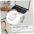 Miniatyrbillede 2 af 8: 7.1 Stereo Lydadapter Eksterne Lydkort Driver - Hovedtelefon Mikrofon Jack til Notebook Streaming