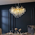 Miniatyrbillede 4 af 5: 80cm Lysekrone Hængende Lampe Luksus Guld Moderne Mode