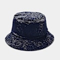 Miniatyrbilde 1 av 5: Høst-Vinter Bucket Hat Solid Fiskerhatt Kordfløyel Solhatt Reversibel Hip-Hop Caps Foldbar Billig Jakthatt Fiskehatt Navy blue