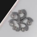 Miniatyrbilde 5 av 5: 3 par/sett Myke Silikon Hodetelefoner Ørehekter In-ear Ørepropper For Sony Øretips S/M/L Black