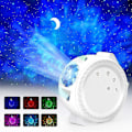 Miniatyrbillede 2 af 5: Farverig Stjernehimmel Galaxy Projektorlampe EU Plug White