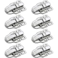 Miniatyrbillede 1 af 5: Metal Hængselgreb Toggle Spænde Lukning Fjederboks Lukning Til Bagagerum Værktøjskasse Opbevaringsboks 8stk