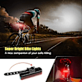 Miniatyrbilde 1 av 3: Sykkellyssett USB Ladbar Foran Baklys 3 Moduser