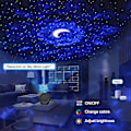 Miniatyrbilde 3 av 5: Stjernehimmel-projektorlampe, Smart 3-i-1 Himmellys Galaxy-projektor Svart