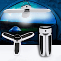 Miniatyrbilde 5 av 5: Solcelled Campinglys Trebladet Stall Lys Utendørs USB Multifunksjonell Magnet Nødlys