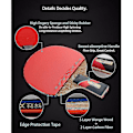 Miniatyrbild 4 av 5: Superstark Pingisracket, Bordtennisracket Klibbiga Knoppar (Penhållargrepp)